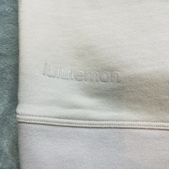 Lululemon Softstreme Perfectly Oversized Cropped Sweatshirt Womens 4 Blush Crew - Picture 5 of 9